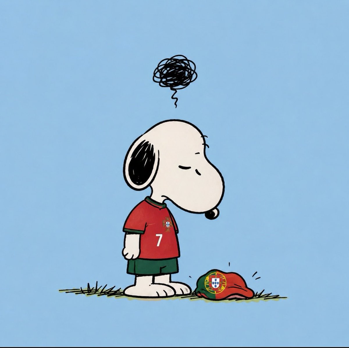 SnoopyVibep4's tweet photo. ❤️ Defeat hurts… but love never changes🇵🇹❣️ https://t.co/DU6EGFZEFF