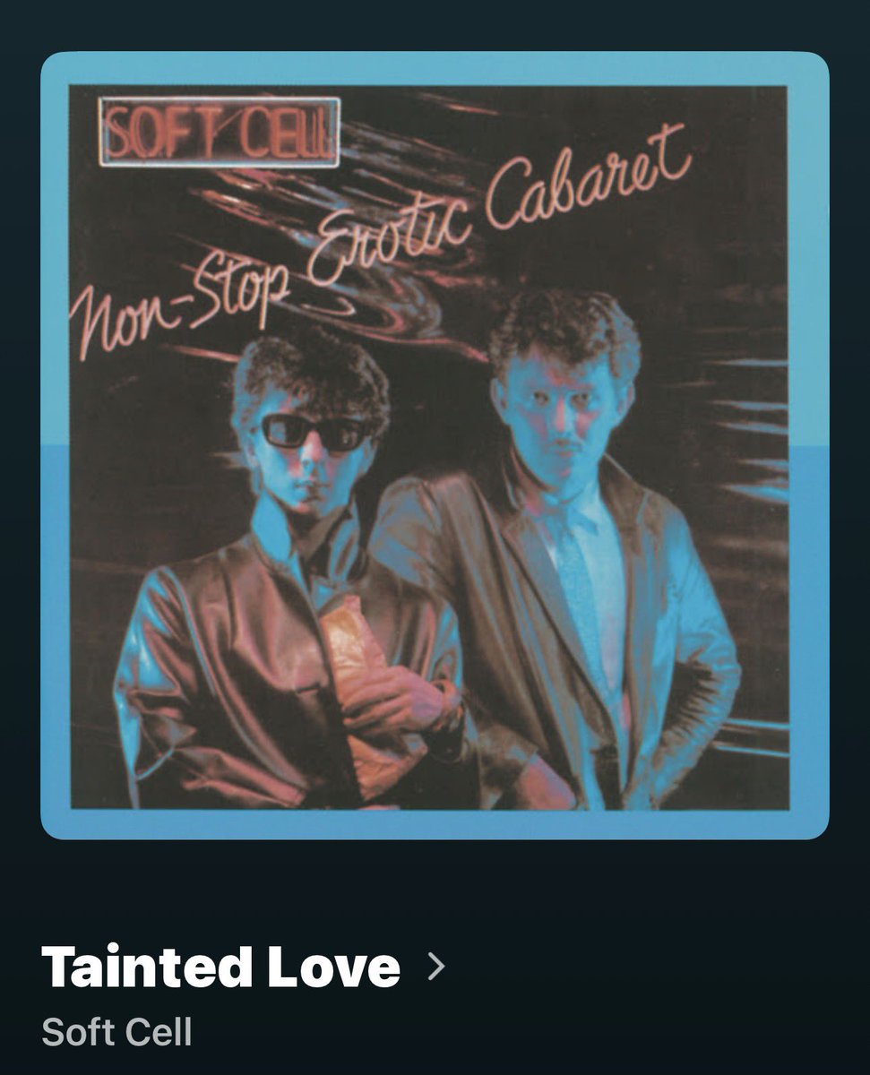 DaniHealz333's tweet photo. ❤️💫🎶✨”Tainted Love” Soft Cell (1981) #softcell #songoftheday #oldschool #music #fyp https://t.co/tkjqgc32U7