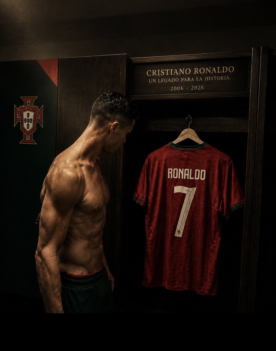 elvis79king's tweet photo. Porque los partidos terminan. Las generaciones pasan. Pero las leyendas nunca mueren.

Cristiano Ronaldo. Un legado para la historia. Eterno en Portugal. Eterno en el fútbol. 🇵🇹🐐
#CristianoRonaldo #CristianoEterno https://t.co/FyccsCgXPD