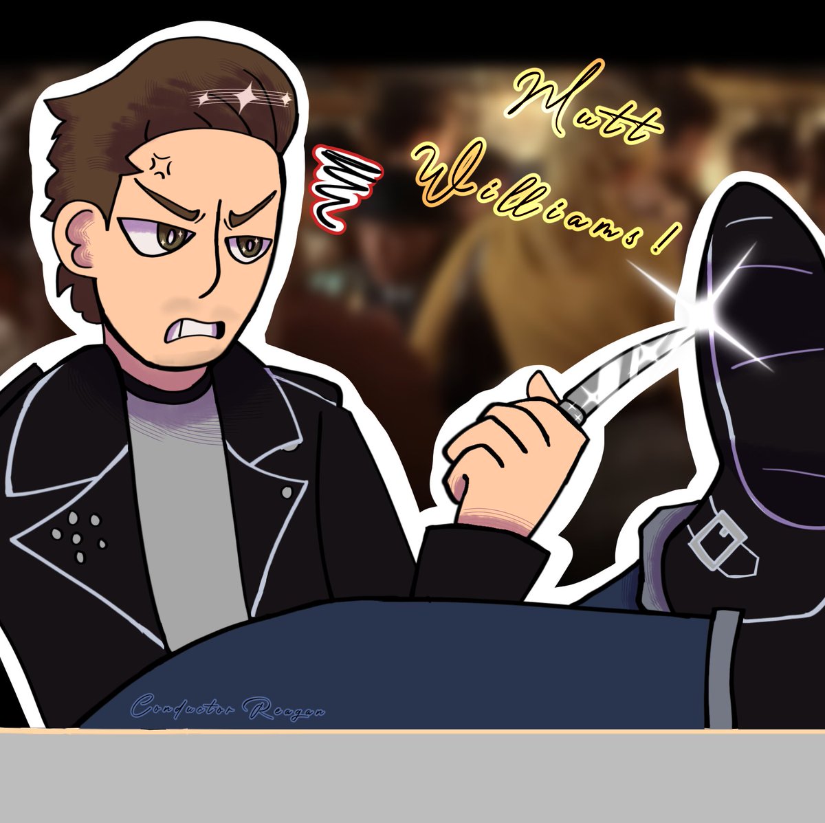 ConductorReagan's tweet photo. He’s pissed about his motorcycle breaking down
#KotCS #IJ #IndianaJones #ConductorReagan #angry

Honestly the more I look at him hear me out https://t.co/J6ii2iolqf