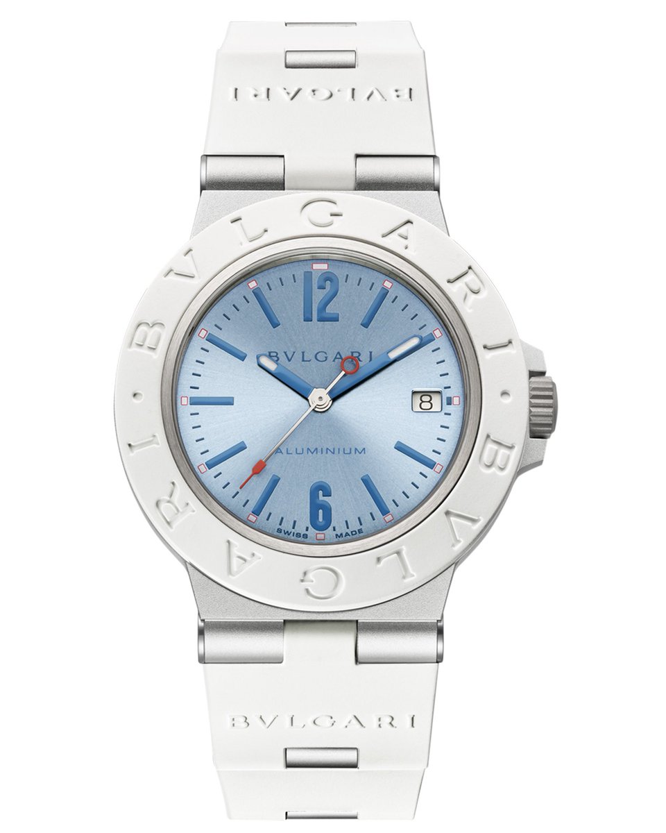 aBlogtoWatch's tweet photo. Four stunning, refreshing new pieces make their debut just in time for the summer of ’26 from Bulgari. The Roman jeweler and Swiss watchmaker chose its Aluminium and Bvlgari Bvlgari collections as the canvas on which it added cool-as-ice tones and beautifully crafted mother-of-pearl mosaics, respectively. 

The Aluminium is a fan-favorite, sporty interpretation of the brand’s iconic Bvlgari Bvlgari collection, a historic line-up of watches characterized by the double-branded bezel, a pursuit of perfect proportions, and timeless appeal. 

For a rather more classical, yet equally wearable take, we need to look past the Aluminium and turn to the original namesake collection: Bvlgari Bvlgari. For summer 2026, the 33mm wide version received a pair of new dial options specially crafted with unrivaled dexterity and expertise.

A quick glance at any of these dials under the sun is all it takes to fall in eternal love with this naturally beautiful material — highlighted with outstanding care and mastery.

Opaline white, sunray blue, evanescent pink, and mesmerising green: four new colors, achieved through Bulgari’s in-house mastery of a variety of watch dial production techniques, and each with a fresh take on a colorful Roman summer. 

Forever faithful to and inspired by the Eternal City, these new colorways are presented with unique-to-Bulgari case and bracelet designs, courtesy of the brand’s in-house watch case and bracelet manufacturing know-how. Self-winding or quartz, 40mm or 33mm, precious metal or lightweight, cool-as-ice or warm and saturated — these four new Bulgari watches are ideally suited to make this summer, and so many to come, truly special.

Discover the Bvlgari Summer Collection now on aBlogtoWatch.

#SponsoredPost