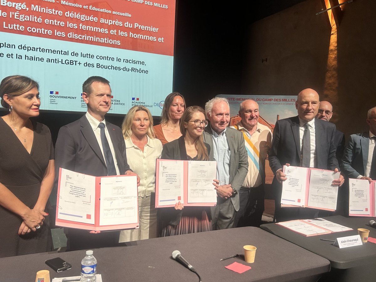 p_lecorche's tweet photo. Avec Aurore Bergé, au Camp des Milles.

Les discriminations ne commencent pas à l'âge adulte. La lutte contre les discriminations non plus. C'est dès l'enfance que se construit l'égalité. https://t.co/9u4nrnmTzQ