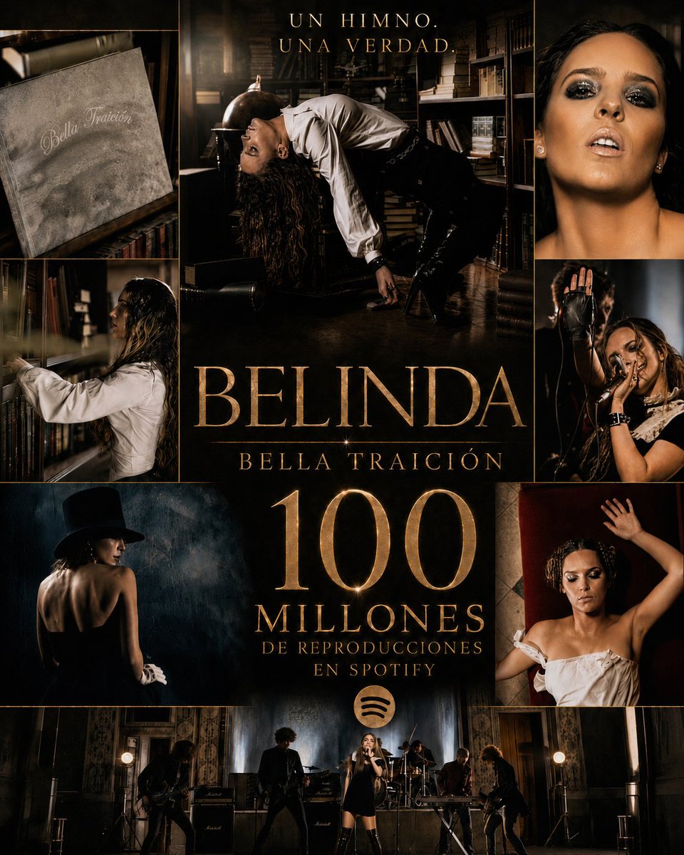 belindaworld's tweet photo. #BellaTraicion de @belindapop supera los 100M de reproducciones en @Spotify @SpotifyMexico @Spotify_LATAM https://t.co/qCGkwNkDyb