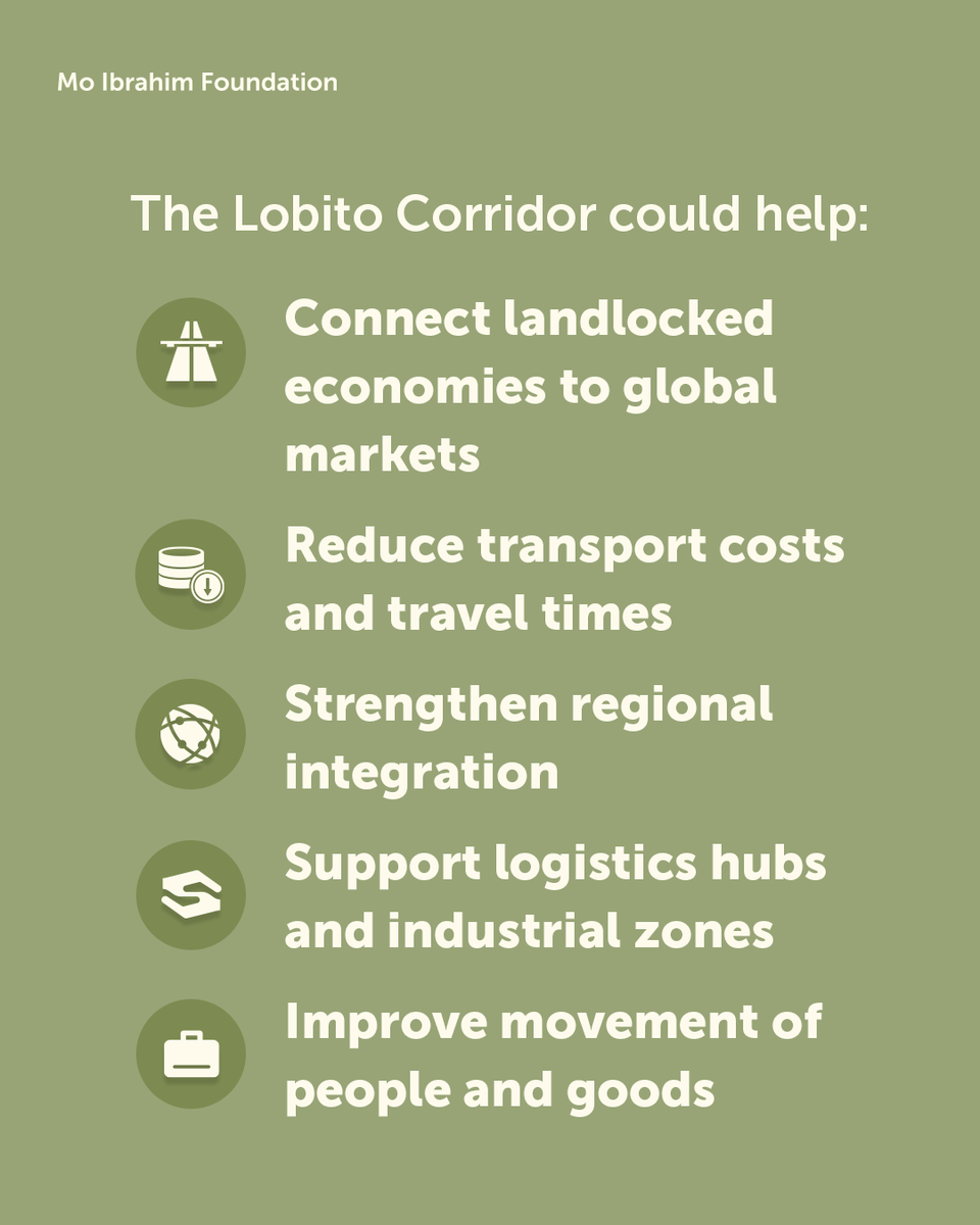 Mo_IbrahimFdn's tweet photo. 🚆 What is the Lobito Corridor?

📘 Learn more in our report: https://t.co/aRkC76bkg1

#Africa #Mobility #Infrastructure https://t.co/xssQpZPWB2