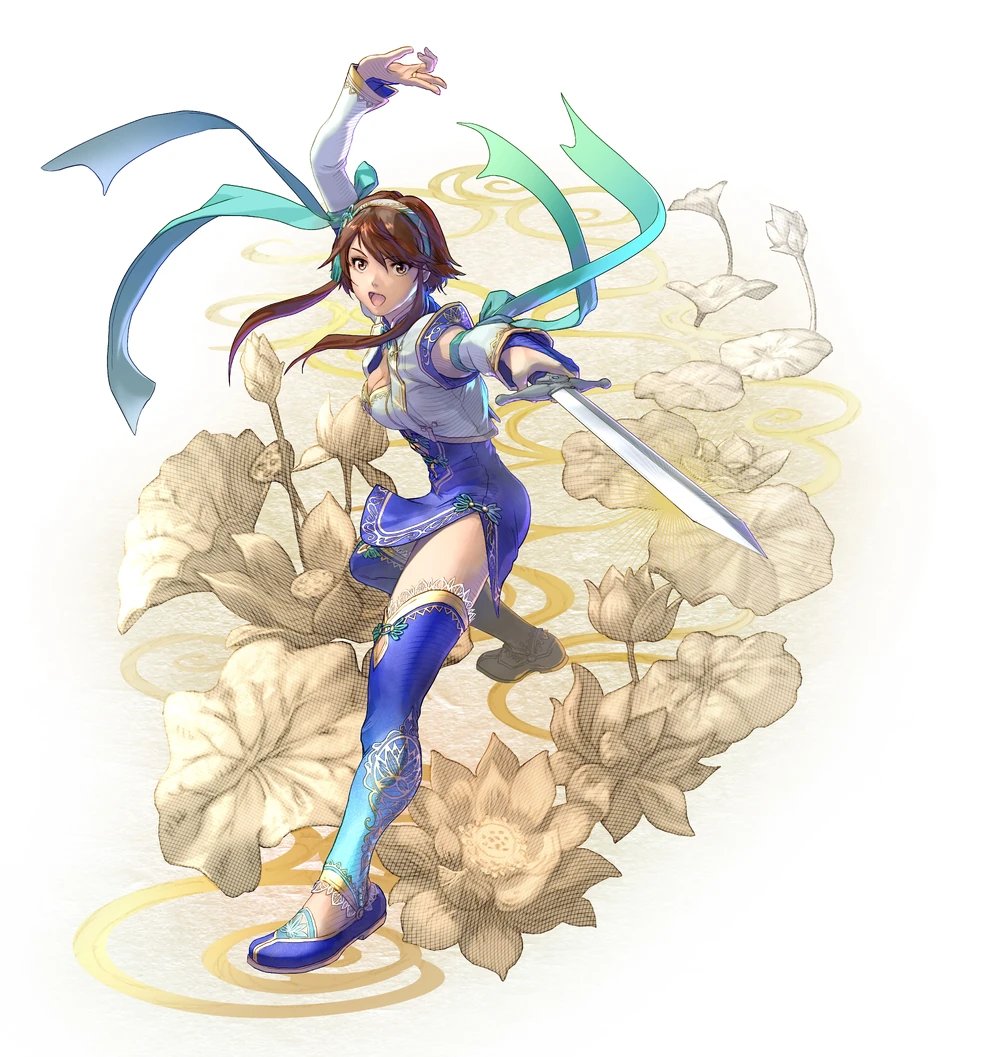 drsusredfish's tweet photo. @RustyBud_ If you count platform fighters its Ezzie from Rushdown Revolt. If you Don't count platform fighters Xianghua from SoulCalibur. https://t.co/VqyaTgNgXi
