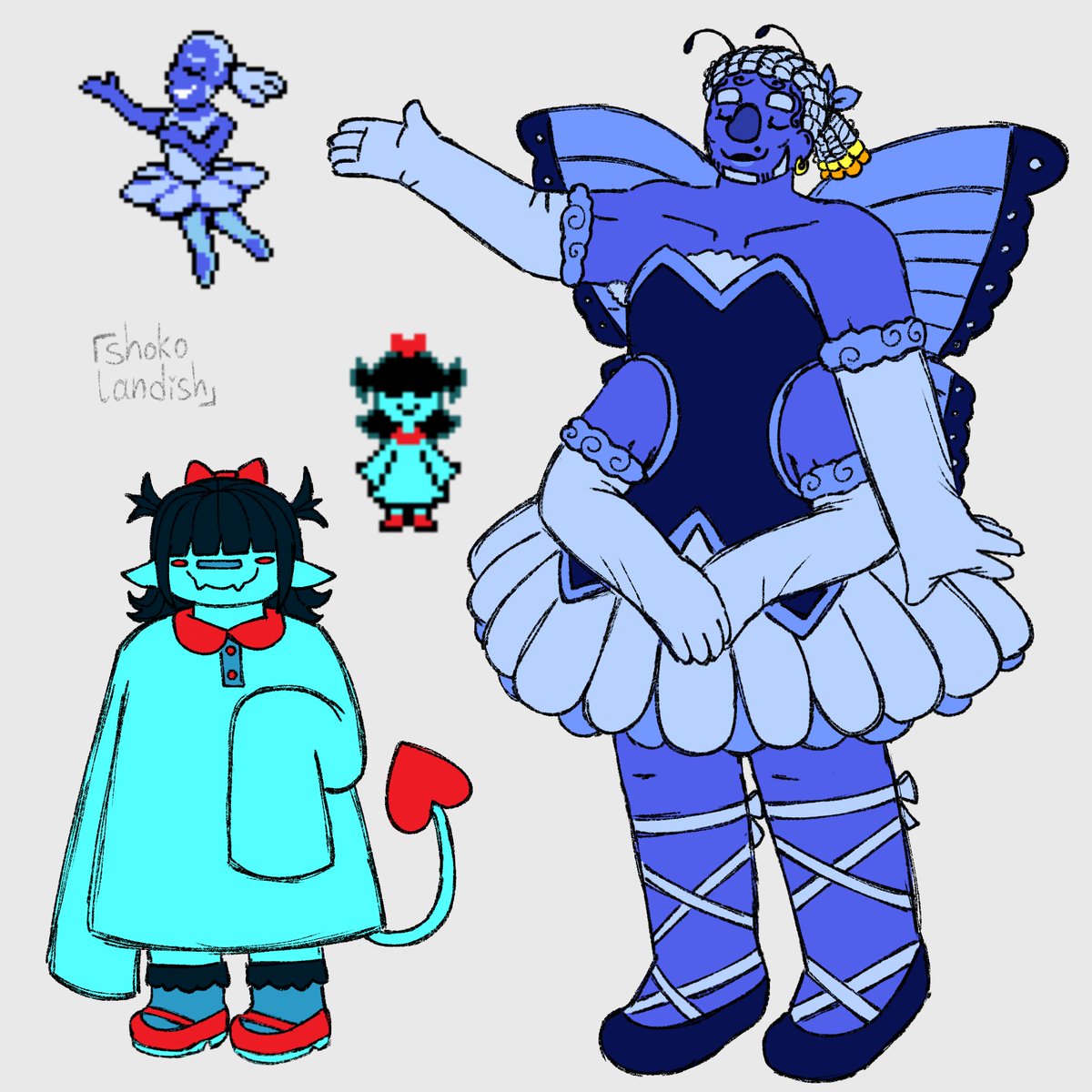 shokolandish's tweet photo. the blues #deltarune https://t.co/hBkNgcSkZL