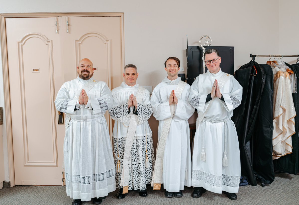ArchbishpSample's tweet photo. Please join me in praying for the four new priests ordained to serve the people of western Oregon. May the Lord Jesus strengthen them in their ministry, keep them close to His Sacred Heart, and make them faithful shepherds after His own Heart.

Remembering the words of Christ, “The harvest is abundant, but the laborers are few; so ask the Master of the harvest to send out laborers for His harvest,” let us also pray that the Lord will continue to raise up many holy priests for His Church, for the glory of God and the salvation of souls.