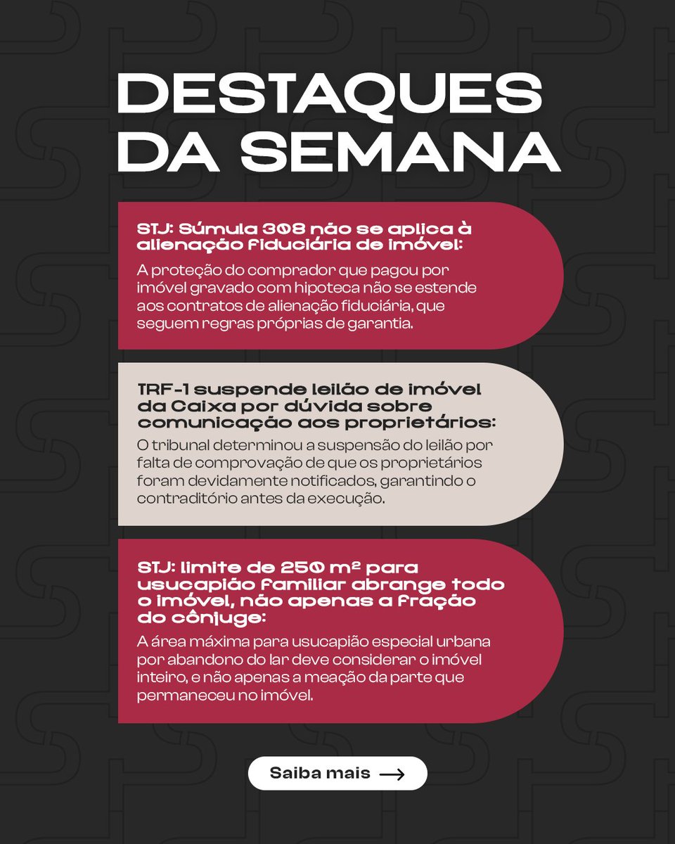 joaopff's tweet photo. A semana foi intensa nos tribunais...

Destaque para a tese repetitiva que estabelece os critérios para gratuidade de justiça a pessoas jurídicas, queda de faturamento, por si só, não basta. https://t.co/uLJHdpfJHT