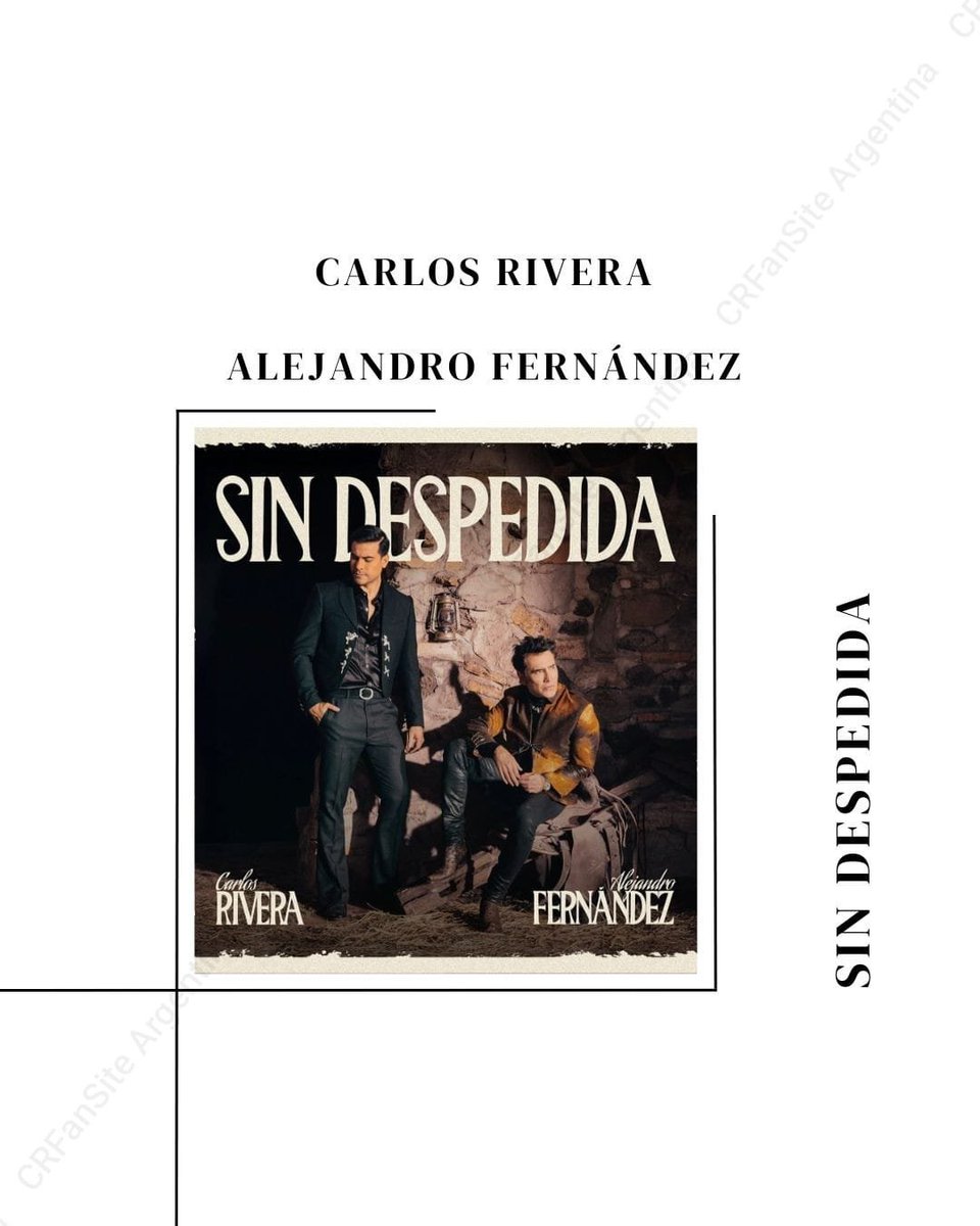 juli_crfs's tweet photo. Hola @quieromusicatv Queremos ver y votar para #Los15Mejores #SinDespedida de #CarlosRivera &amp; #AlejandroFernández
Muchas gracias!

@WestWoodEntt
@SonyMusicArg
@sonymusicmexico
@CRFanSiteArg
#CRFanSite 💛
#CRFanSiteArg  💛🇦🇷 https://t.co/lzaMg3p7e6