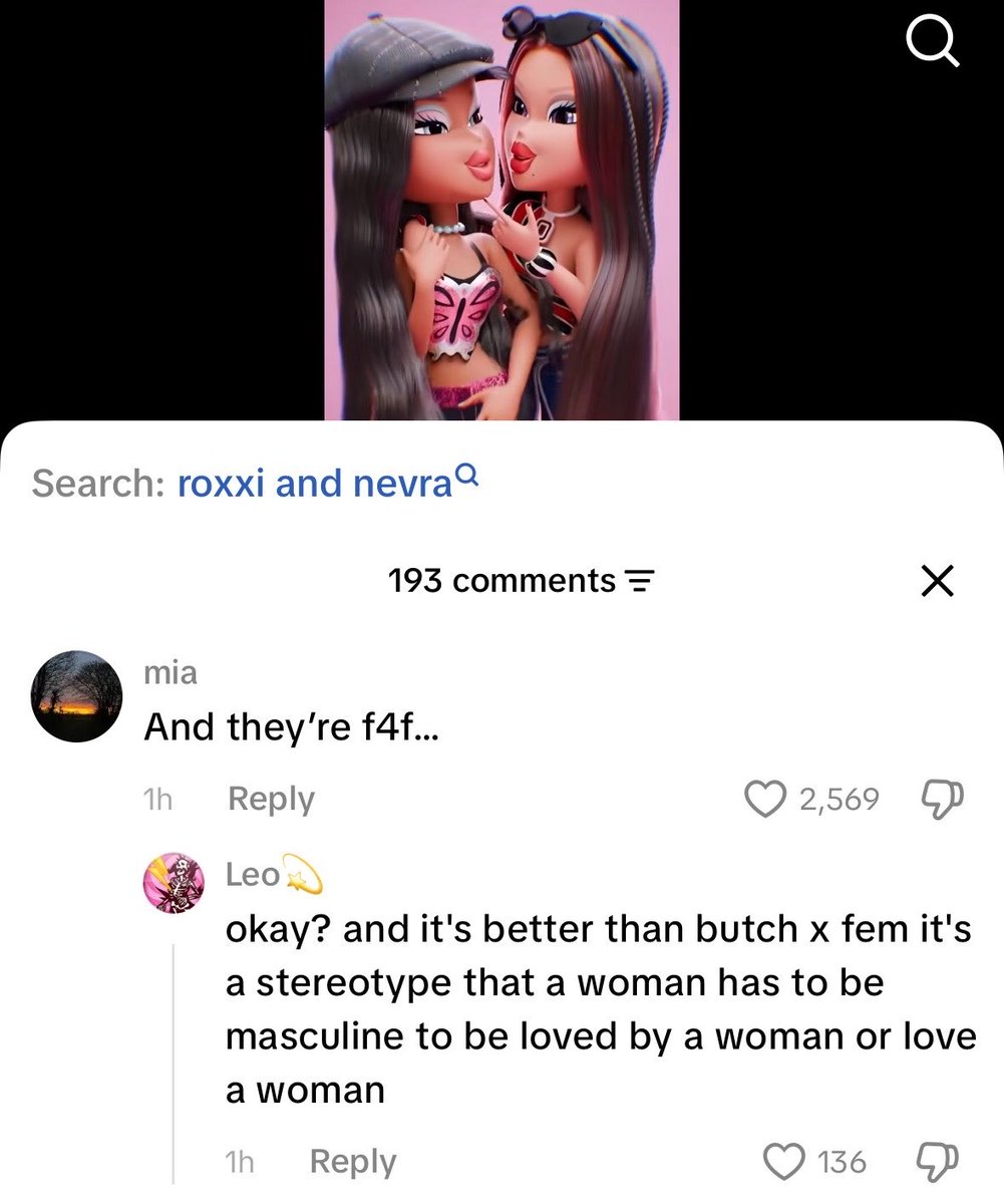 butchmizu's tweet photo. are tiktok lesbians okay mentally https://t.co/M5dvoEY0oE