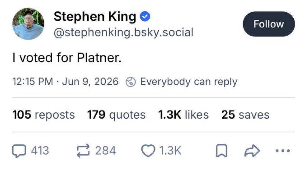 breakingnorfolk's tweet photo. @StephenKing You knew. https://t.co/5ApKS11Tx9
