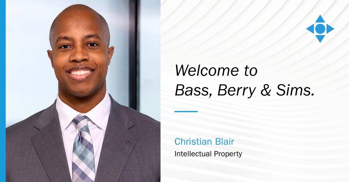 BassBerrySims's tweet photo. We are pleased to welcome Christian Blair to our Chicago office. He advises companies on data‑driven business operations, privacy compliance, intellectual property strategy, and technology transactions. Read more about Christian: https://t.co/rriYu1EKT1
#BBSBoost https://t.co/9uLYqOlpWX