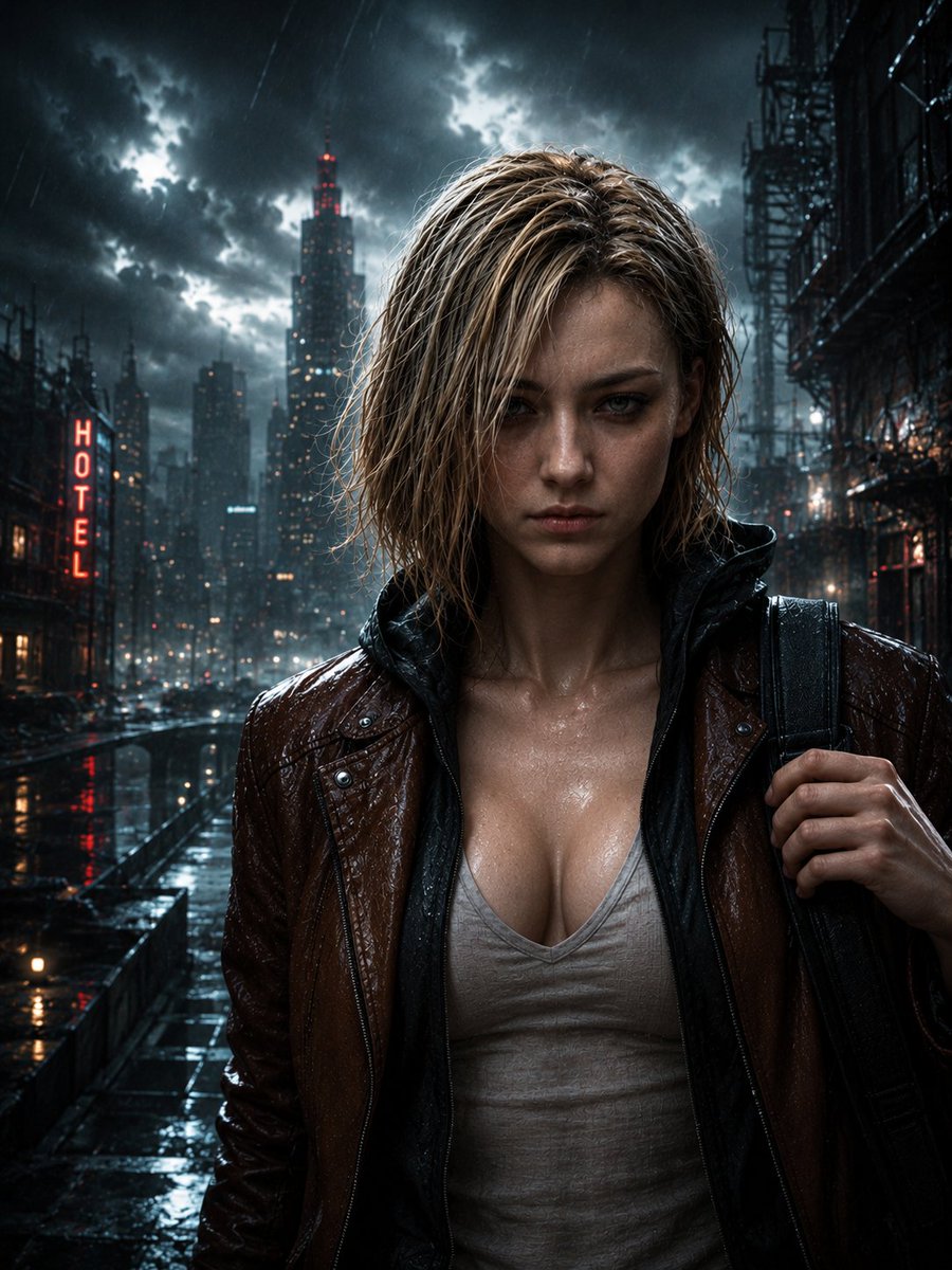 Game2LifeX's tweet photo. Grace Ashford reimagined in a rain-soaked cinematic nightmare 🌧️

Would you play a game with this version of Grace?

#GraceAshford #SurvivalHorror #AIArt #GameArt #CinematicArt #HorrorGames #DigitalArt #ConceptArt #RE9 #ResidentEvil #Requiem #Re9Requiem https://t.co/WQD0TQoyEV