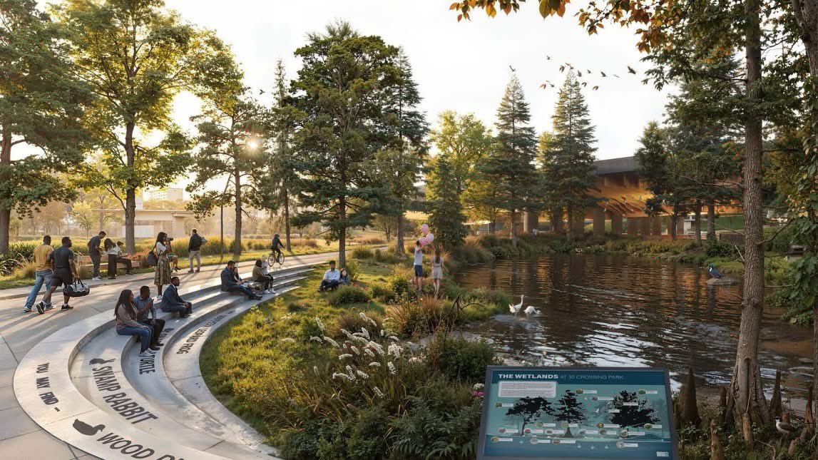 FrankScottJr's tweet photo. Big announcement 8:45am tomorrow about Downtown Little Rock’s next great public space taking shape! 10:00am - 12:00pm community celebration and activations.  Let’s go! #30CrossingPark #DowtownLittleRock #GrowingForwardLR https://t.co/hbBs2r8jad