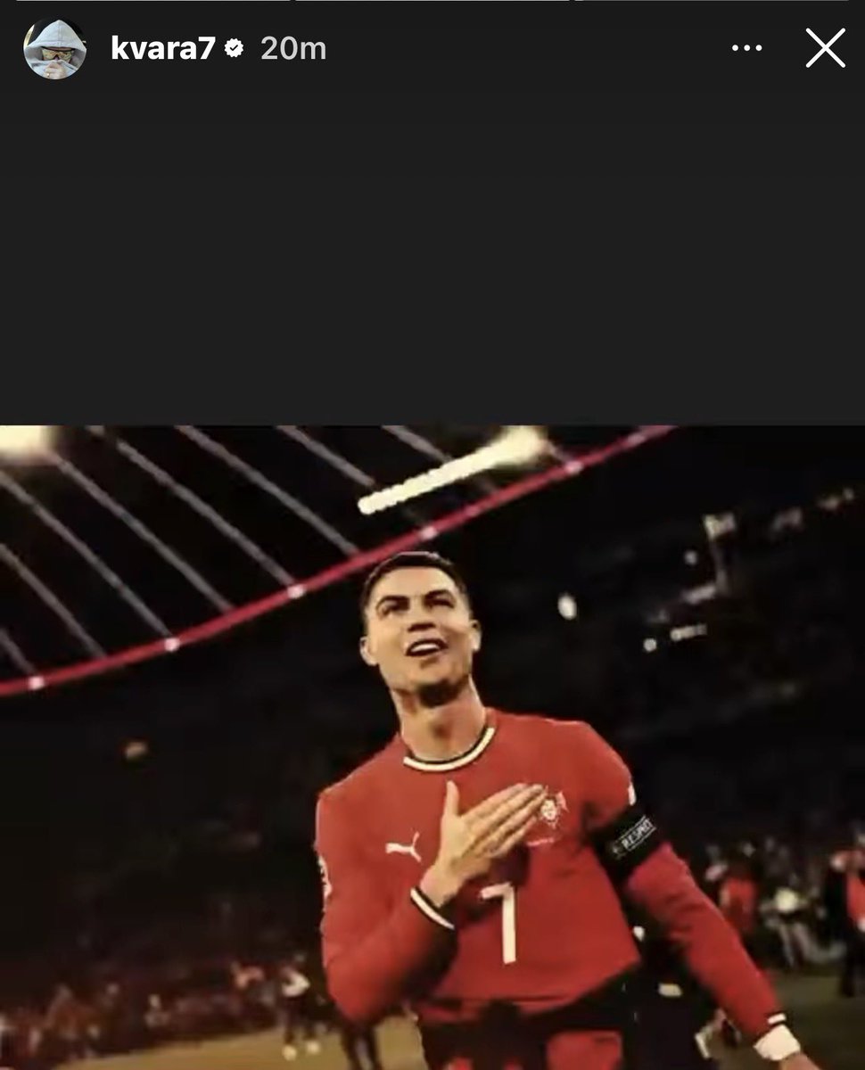speedlne's tweet photo. 🚨🎥Khvicha Kvaratskhelia on Instagram 

He loves Ronaldo too much❤️ https://t.co/h9TWsR1MzY
