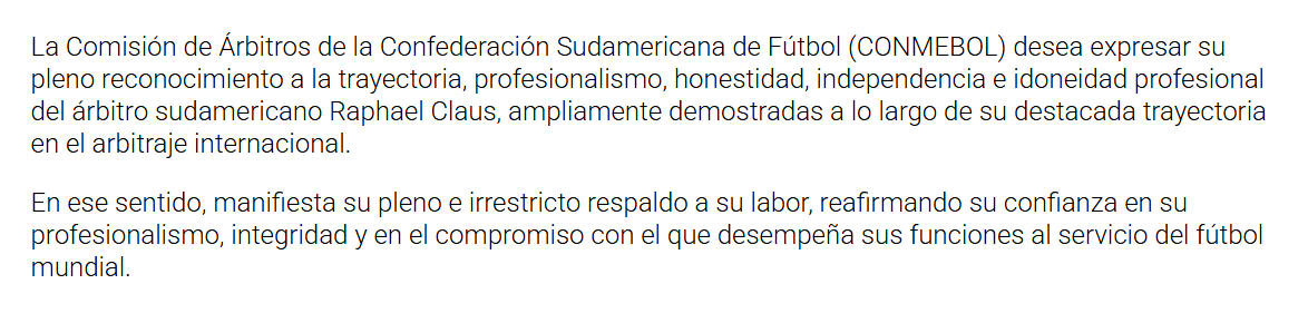 lbertozzi's tweet photo. Conmebol sai em defesa de Raphael Claus, que teve seu nome usado nas alegações do governo americano no lobby para anistiar Balogun. https://t.co/DWU6hPcLby