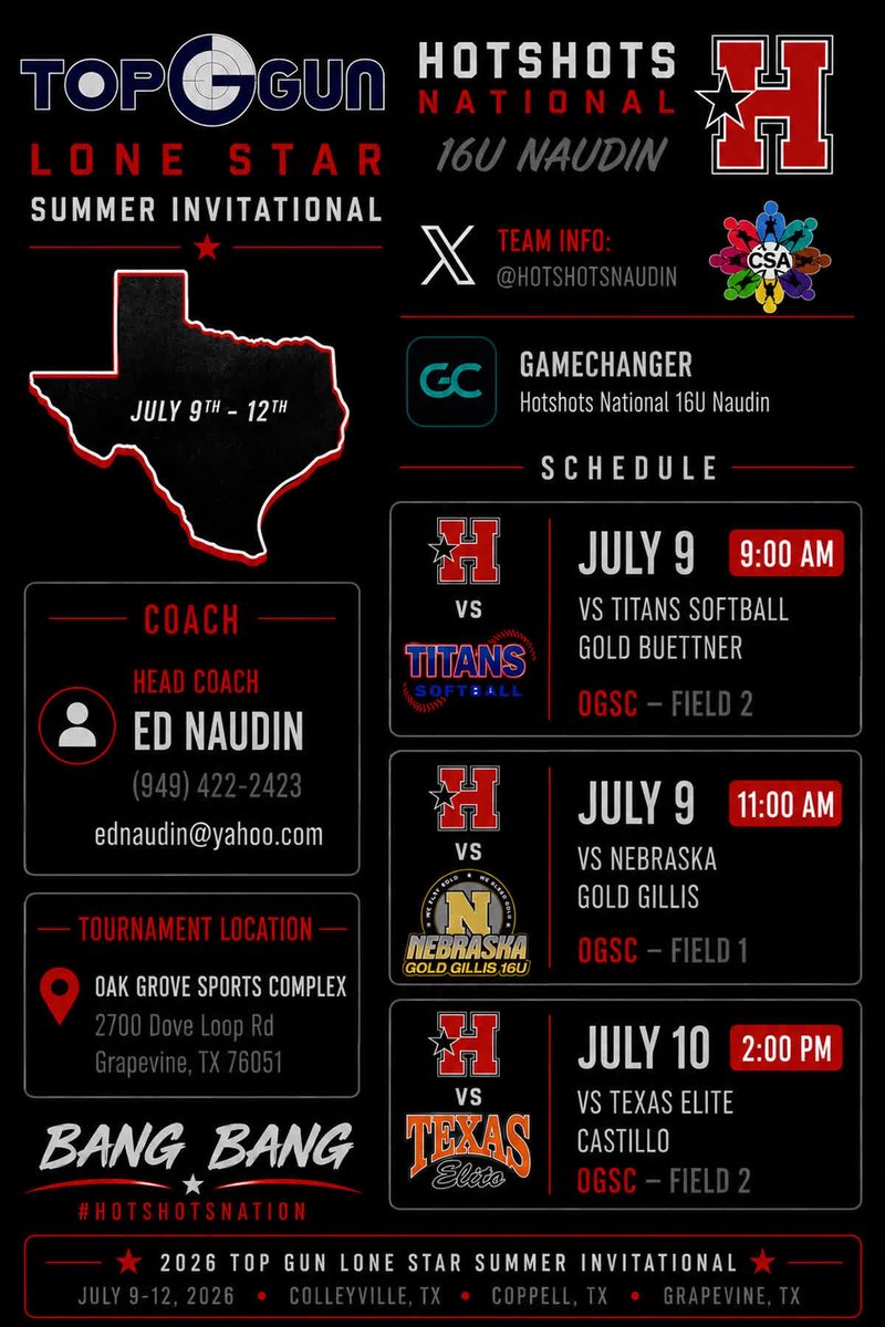 KinleyCook11's tweet photo. Come watch my team and I at the Lone Star Invitational! 

@HotshotsNaudin 
#BangBang‼️
#HotshotsNation
#LeadershipMatters https://t.co/4v5IAgT91B