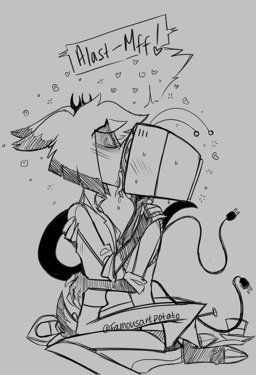 Famousartpotato's tweet photo. Drunk
#sparksduo #radiostatic #hazbinhotel #alastor #vox #boxvox https://t.co/UKEuUrUTdc