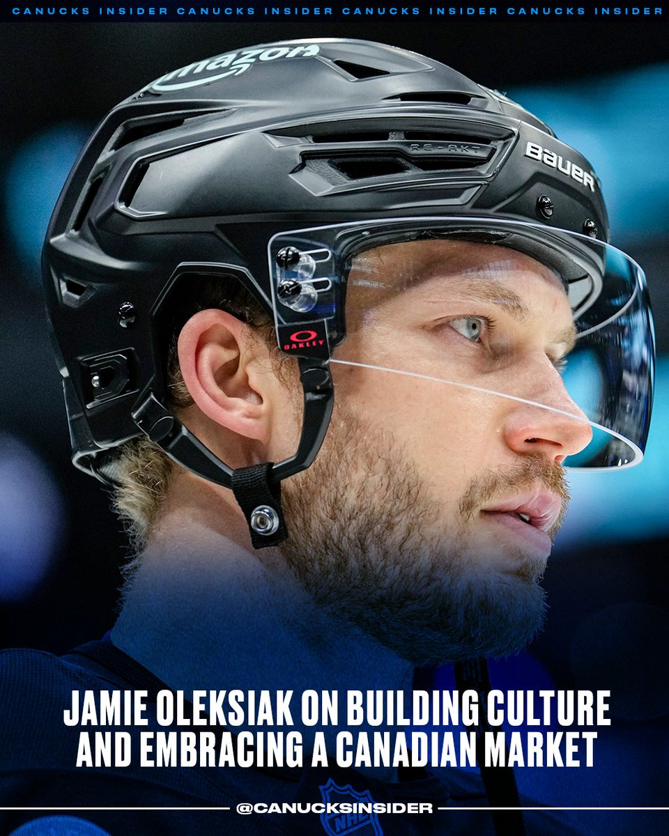 CanucksInsider's tweet photo. #Canucks defenceman Jamie Oleksiak didn’t know what to expect when he entered free agency for the first time in his 14-year NHL career, but when the chance to join the Canucks presented itself, he saw a lot of potential and possibilities.  

FEATURE READ | https://t.co/UVoBTlzAYO https://t.co/J07GtjSFud