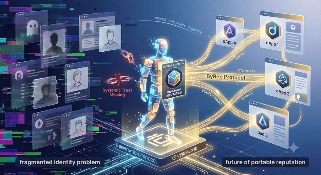 DiFiWhale's tweet photo. Web3 has an identity problem. We have plenty of capital, but not enough systemic trust.
@ByRepProtocol just dropped their latest docs, mapping out a future where your on-chain reputation travels with you, verified and secure.
#ByRep #Web3 #Trustless #Identity #CryptoTwitter https://t.co/VMcq18Itwc