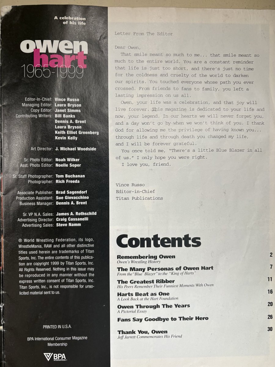 nickyroc10's tweet photo. @THEVinceRusso Just ran across this buried in my collection. Your words hit me right there in the heart. “There’s a little Blue Blazer in all of us.” Had to share it with you bro. https://t.co/MZgdh1yjvo
