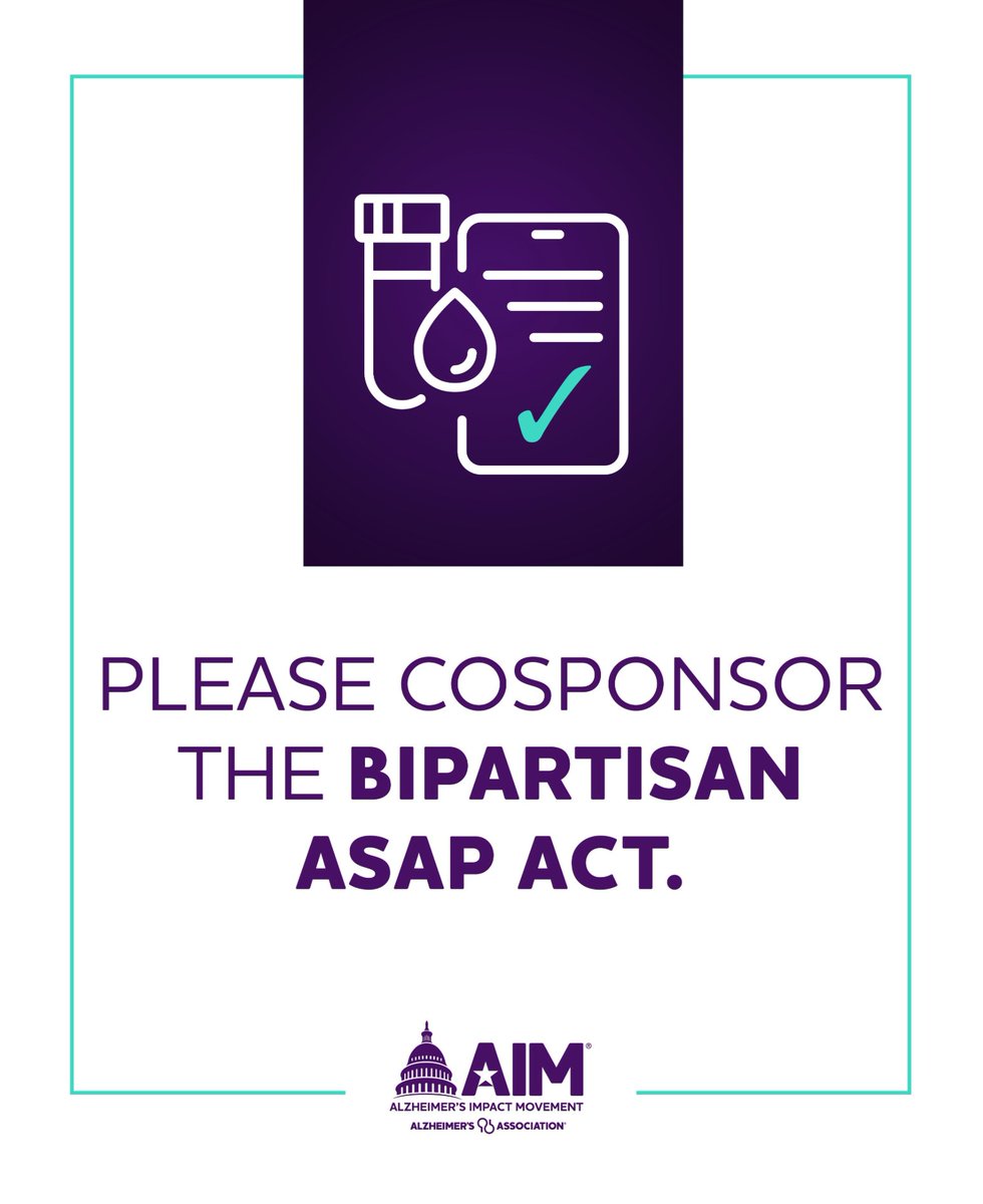 burketerri's tweet photo. More than 9 in 10 Americans say they would want a simple test to detect Alzheimer’s. The bipartisan #ASAPAct can make that a reality. @RepThomasMassie, please cosponsor this critical bill to ensure access to blood tests! #ENDALZ https://t.co/dDcFYNdl2o
