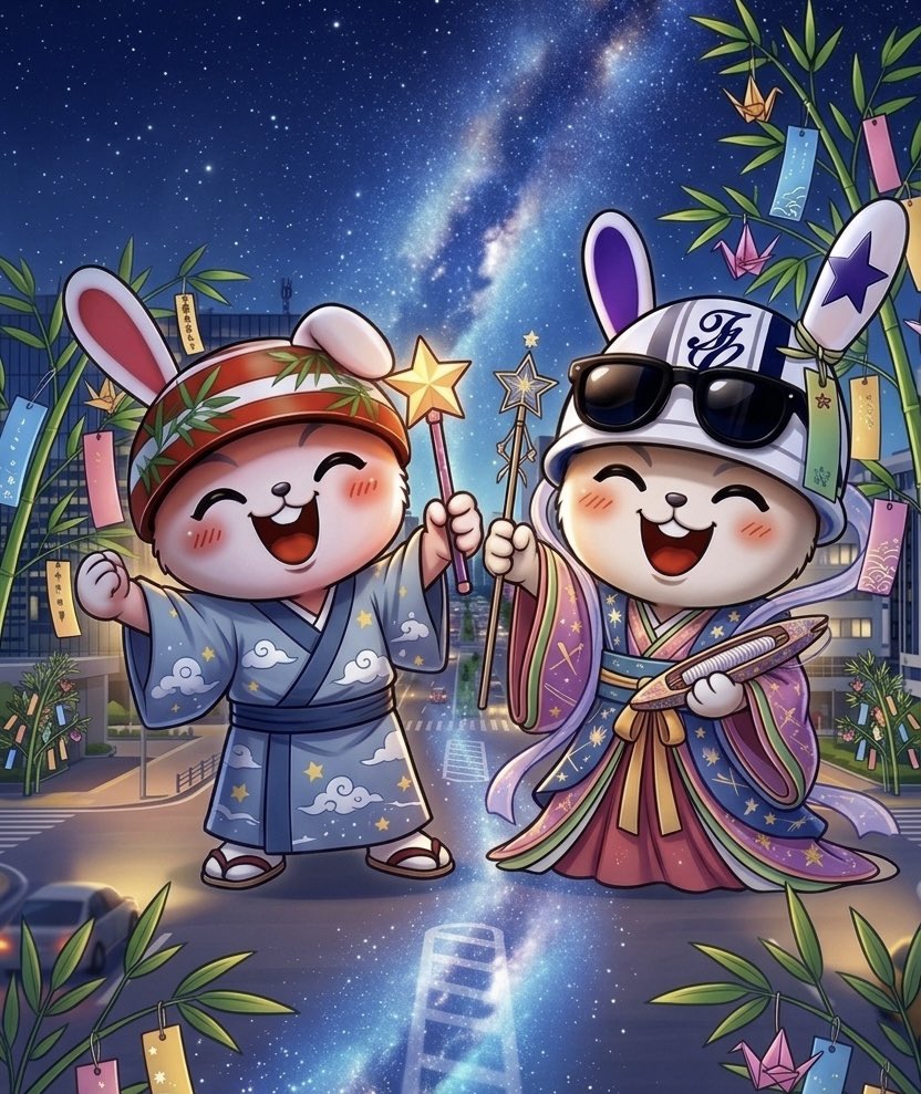 fcnobeoka's tweet photo. 【七夕🎋】
中国の七夕（しちせき）に端を発する日本の祭り。織姫と彦星（それぞれこと座のベガとわし座のアルタイル）の伝説に基づき、一年に一度の再会を願う行事である。

本日もご安全に❣️
＃警備員募集中

📢<会社案内> 
株式会社F・Cガード👮
https://t.co/zjmlJMYLXB https://t.co/KoSMiFv7XK