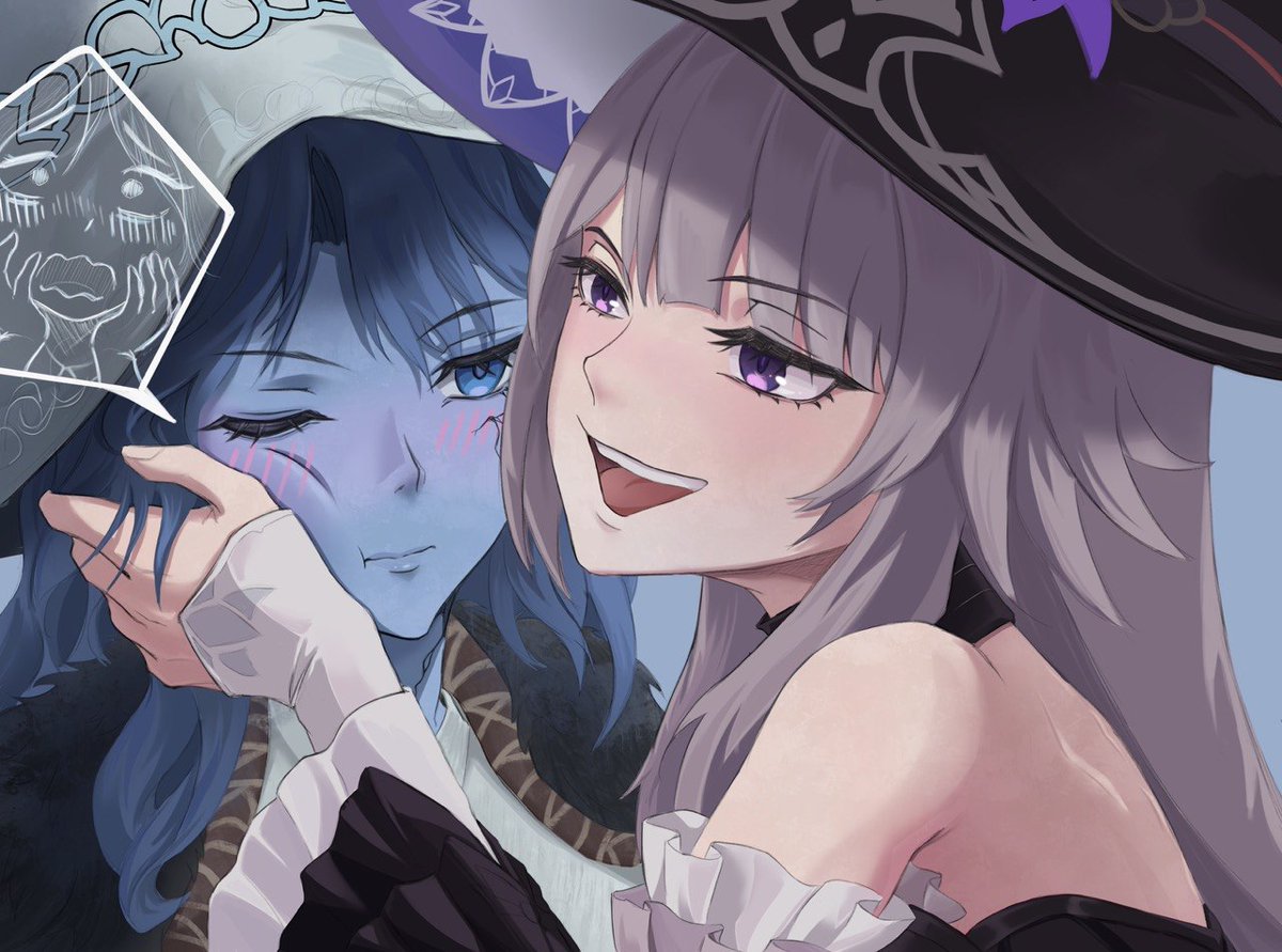 devoskare's tweet photo. "The Big Hat" is a pinnacle of character design #hsr #HonkaiStarRail #eldenring #herta #ranni https://t.co/PBfl37RLkd