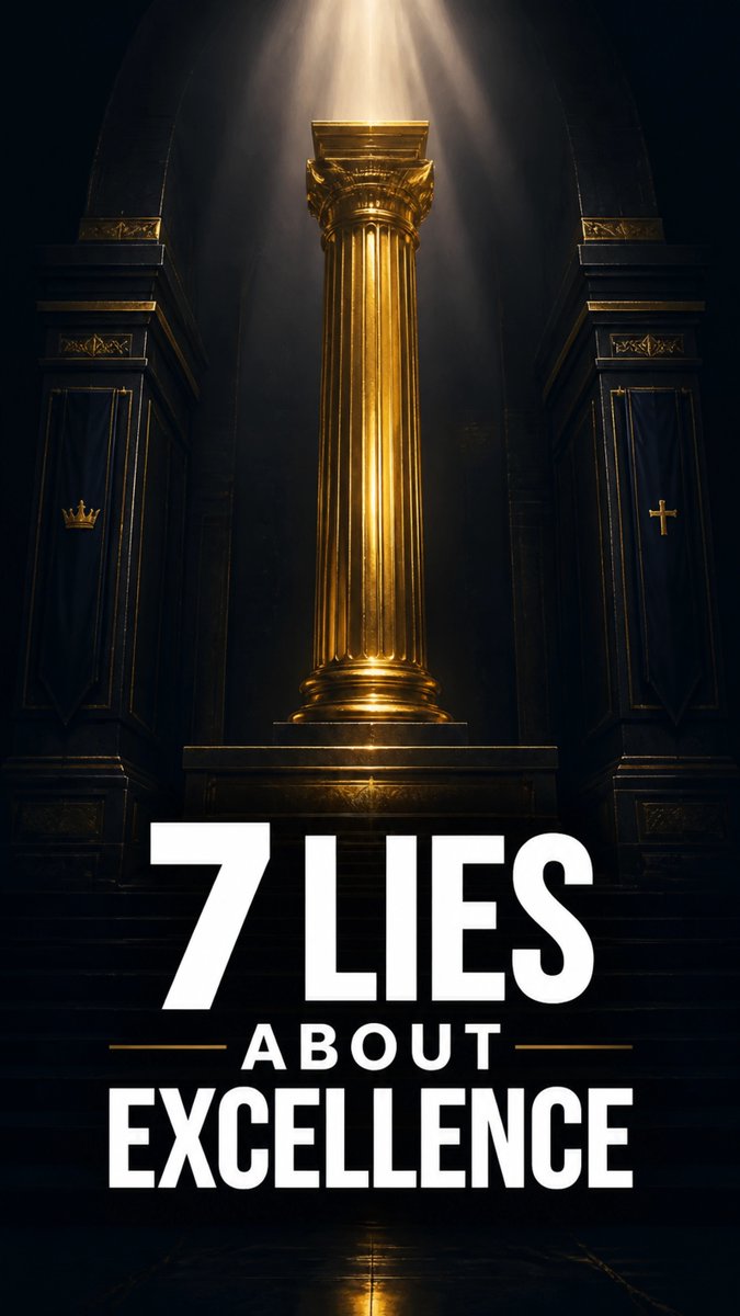 BroDavidchonoko's tweet photo. 7 LIES ABOUT EXCELLENCE
โข Identity trap
โข Success illusion
โข Productivity moods
โข Guilt-free rest
โข Stewardship truth
I decree achievement addiction is broken. My worth is in Christ. Link in bio.
#Excellence #FaithAndForward #KingdomMindset #Stewardship https://t.co/qtqPJxGhy5