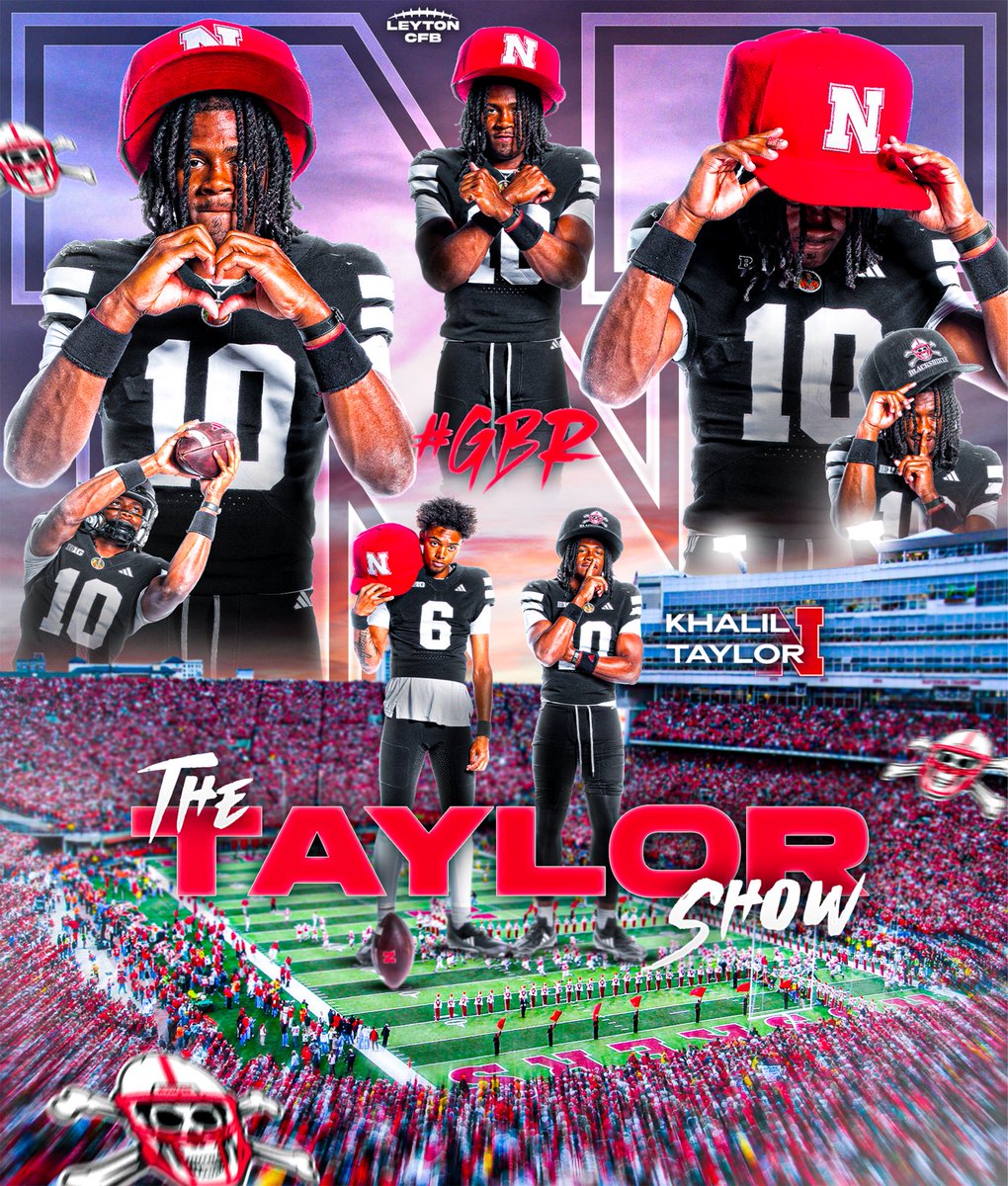 LeytonCFB's tweet photo. BREAKING: Four-star WR Khalil Taylor has committed to Nebraska, he tells me. 

The 6’0 190 WR from Pittsburgh, PA ultimately chose Nebraska over Penn State.

Khalil is the No. 15 WR in the class of 2027.

#GBR https://t.co/GCPjixlHJ7
