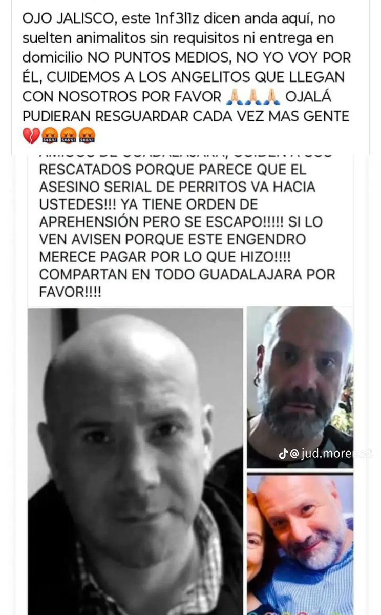 Brenn0505's tweet photo. Ayuden a difundir este caso de maltrato animal, mató a dos perritos adoptados a golpes, en Saltillo Coahulia, dicen que huyó y lo vieron  en Zapopan, Jalisco.
Al parecer dicen que lo están protegiendo autoridades.
Ya basta de tanta crueldad animal!! 😡 https://t.co/vIls613wd4