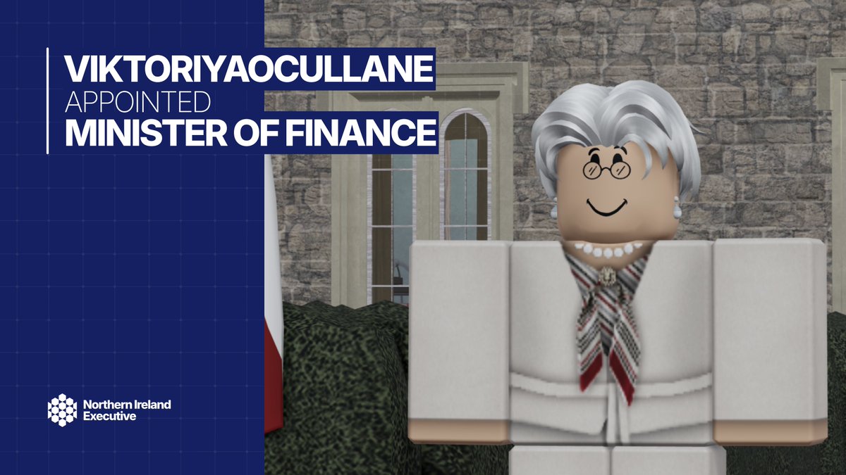 NIExecutiveRX's tweet photo. ☑️ ViktoriyaOCullane has been appointed Minister of Finance. https://t.co/dKQocS33rj
