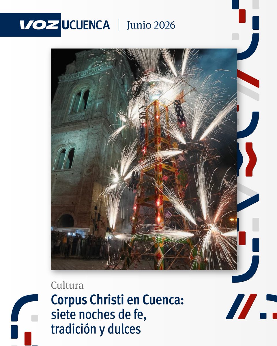 udecuenca's tweet photo. #VozUCuenca | 🍩Cada junio, el Centro Histórico de Cuenca se viste de dulce, tradición y colores con el Corpus Christi, que se disfruta durante siete noches seguidas.
Disfruta de esta festividad en el siguiente fotorreportaje
 https://t.co/iQ6xpcarSQ https://t.co/BkZcXYE71p