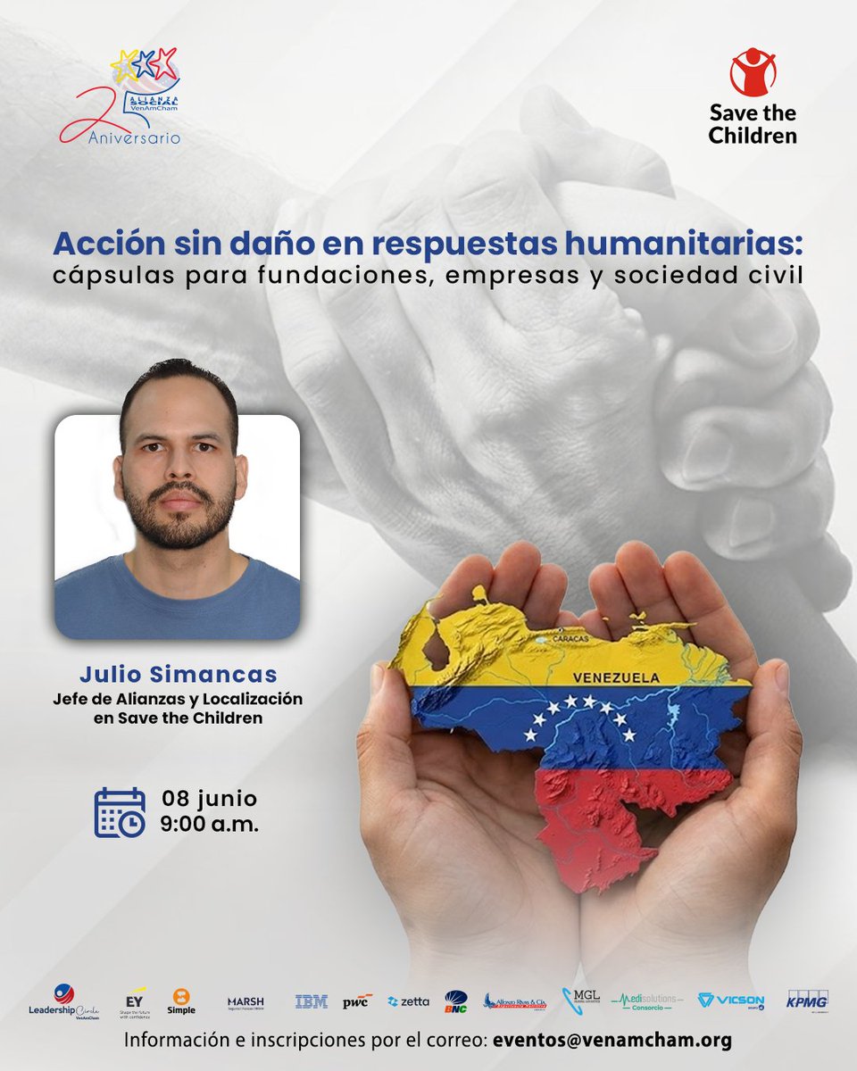 VenAmCham's tweet photo. ¿Tus programas sociales están preparados para prevenir riesgos y generar un mayor impacto positivo? 🌱

Te invitamos a participar en este espacio donde conocerás herramientas prácticas para fortalecer tus intervenciones sociales, promover entornos seguros y maximizar el bienestar https://t.co/Soo3WQkbFJ