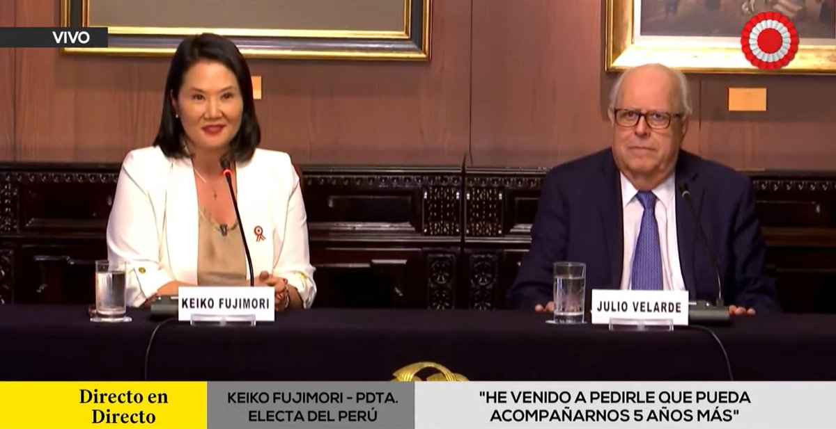 sergiosanabria4's tweet photo. #OJO Julio Velarde acepta la propuesta de Keiko Fujimori de quedarse cinco años más como presidente del BCR: "Me siento honrado por el pedido y sí acepto con el mayor gusto". https://t.co/KONfaYLVnt