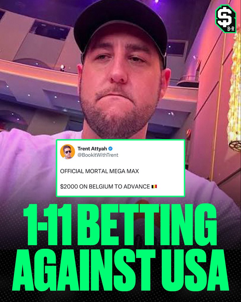 br_betting's tweet photo. Trent is taking one for the team tonight 😅

American hero 🇺🇸

(Via @BookitWithTrent) https://t.co/sfv13PzTUS