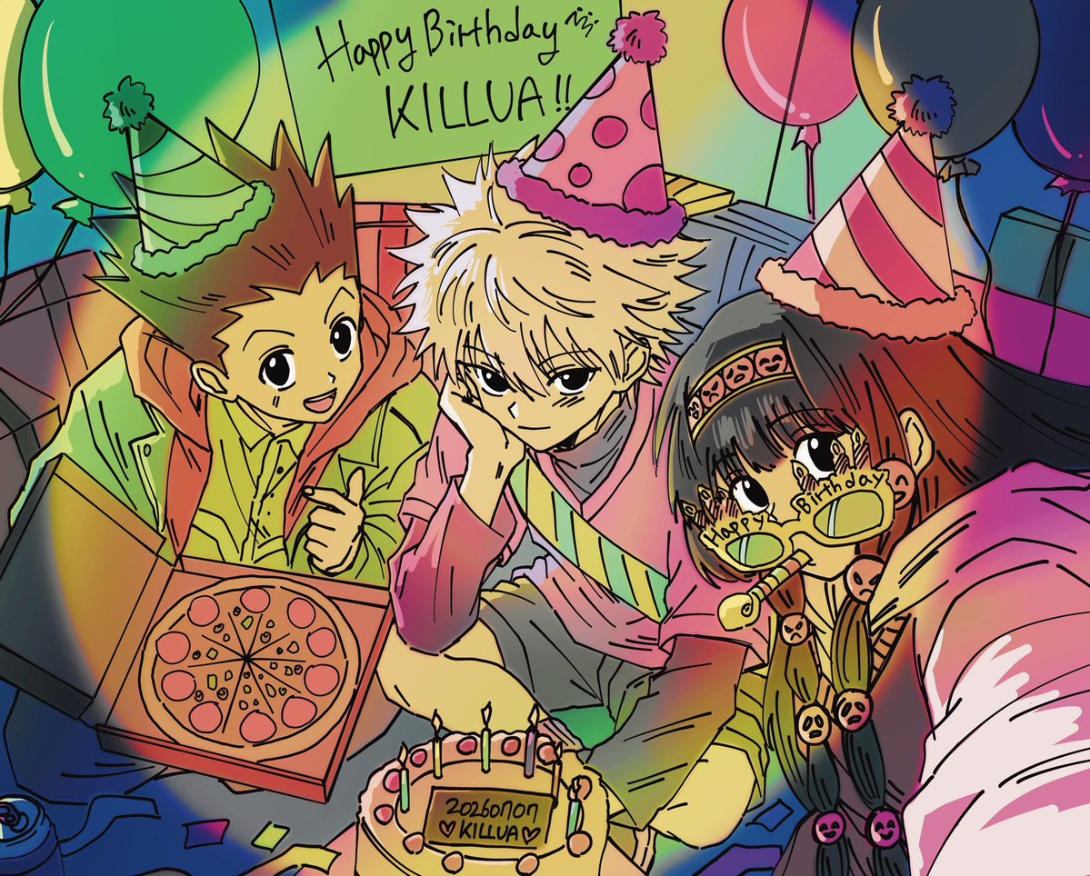 lako_hxh's tweet photo. 키르아 생일 축하해~!!🥳
#キルア生誕祭2026 https://t.co/53lYq6MMDN