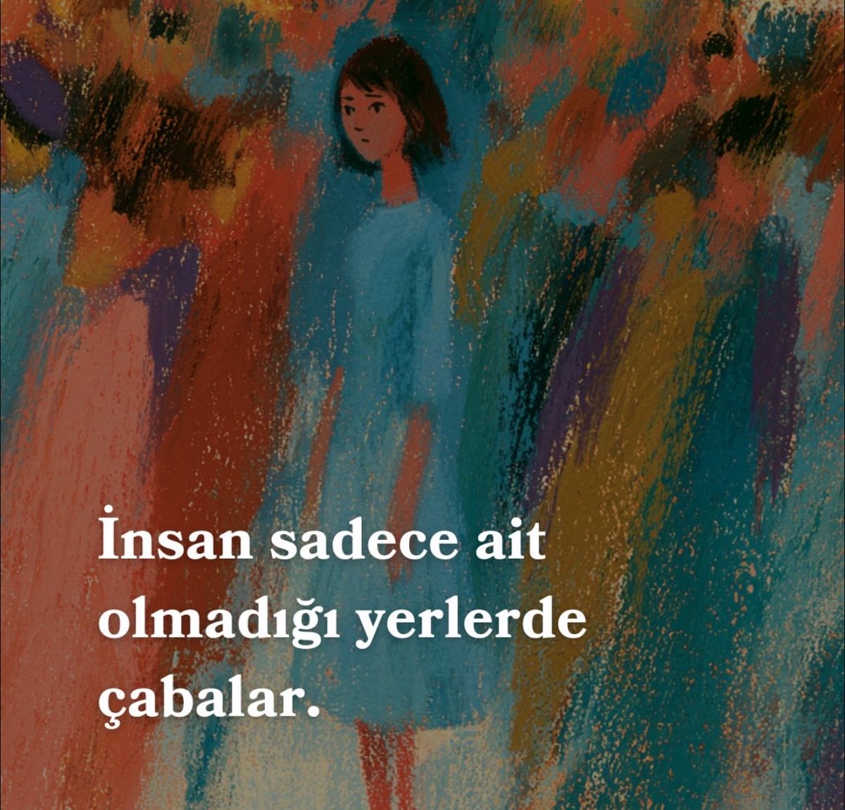 joyhanim's tweet photo. “İnsan sadece ait olmadığı yerlerde çabalar.” https://t.co/SgOROQHzeJ