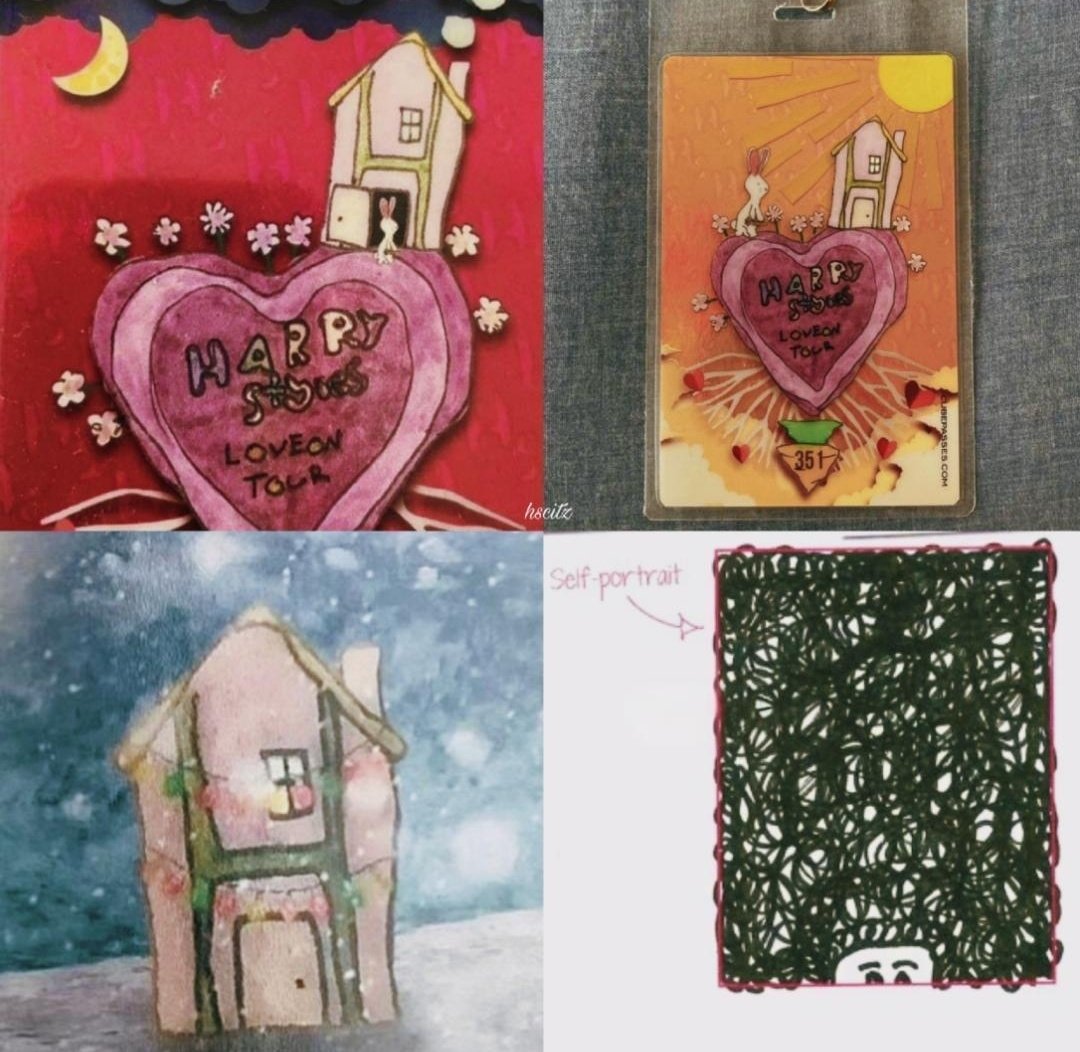 harrythesu82423's tweet photo. harry hand drawing the crew badges for each tour is so cute to me🥺❤Another drawing is added to the collection #togethertogethertour https://t.co/BtqlKAy40i