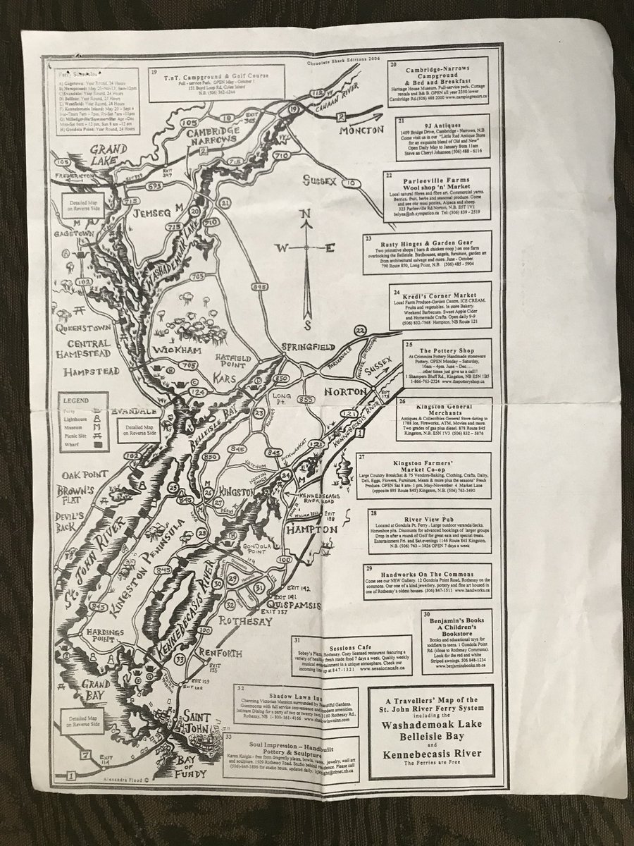 ReasonRhymes's tweet photo. @MommaHood2 The drive along the Saint John River and Washademoak Lake is beautiful. There are ferry boats (free) at many crossings. https://t.co/OJEMB9LG6F