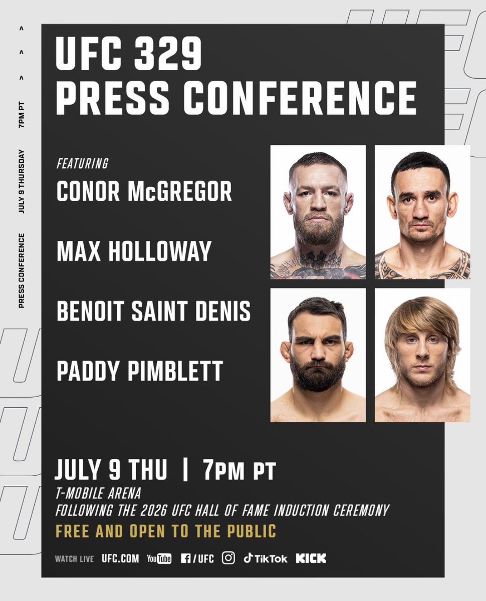 VerdictMMA's tweet photo. The UFC press conference this Thursday will ONLY feature the main and co-main event fighters.

#UFC https://t.co/lNRzozyrnl