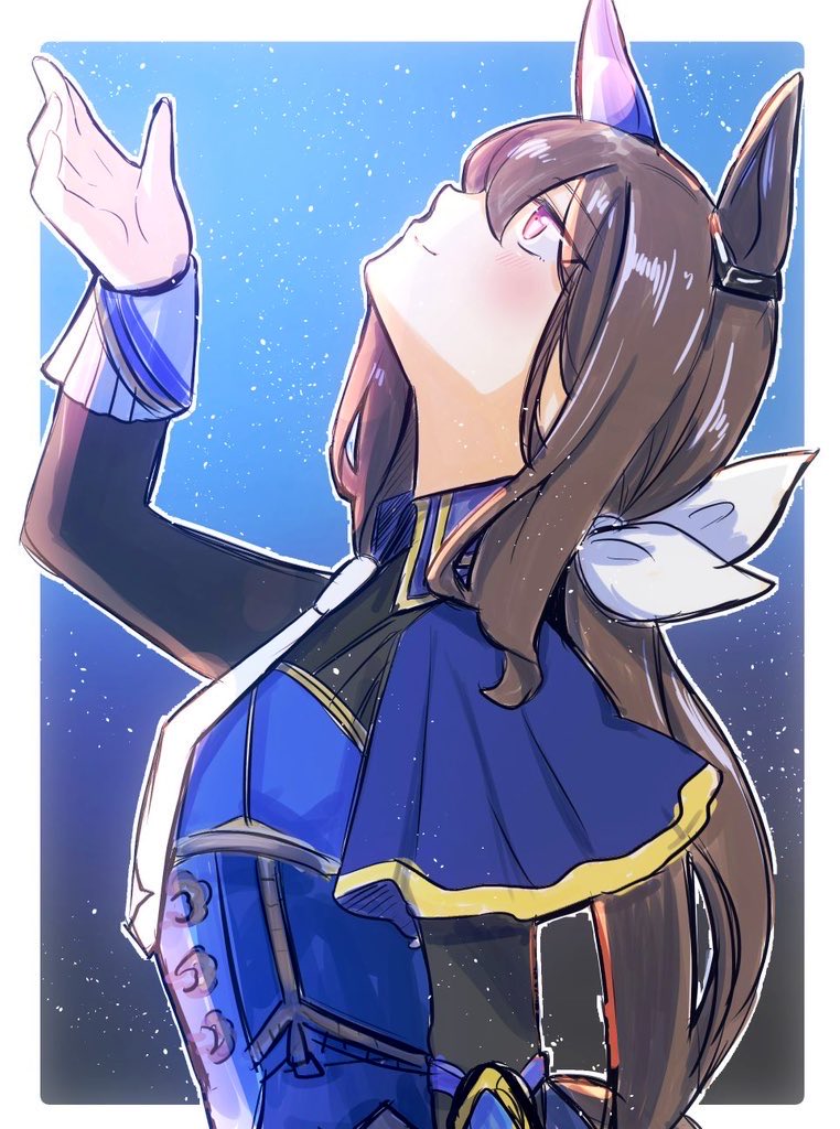 アドマイヤベガ(ウマ娘) 「おはようございます」|なまちょこ／ウマ娘5th土曜日のイラスト