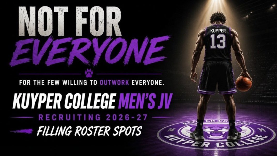 ZamireJackson's tweet photo. We're looking to add high-character student-athletes to our JV basketball roster. Opportunities are available at every position.
If you're ready to develop, compete every day, and earn your way to the next level, we want to hear from you.
Growth isn't given—it's earned. DM Me!! https://t.co/XVrc4kDzNg