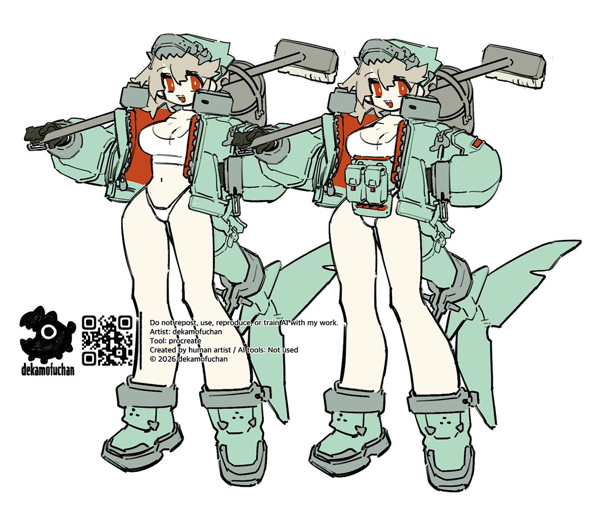 dekamofuchan's tweet photo. 朝活御絵描🦈 https://t.co/HKNxqSCFw2
