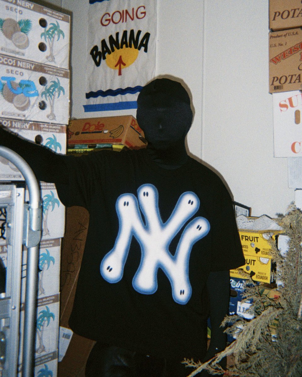 bluboy__'s tweet photo. “NY Ghost Letter Tee” https://t.co/BZJVAzqpse