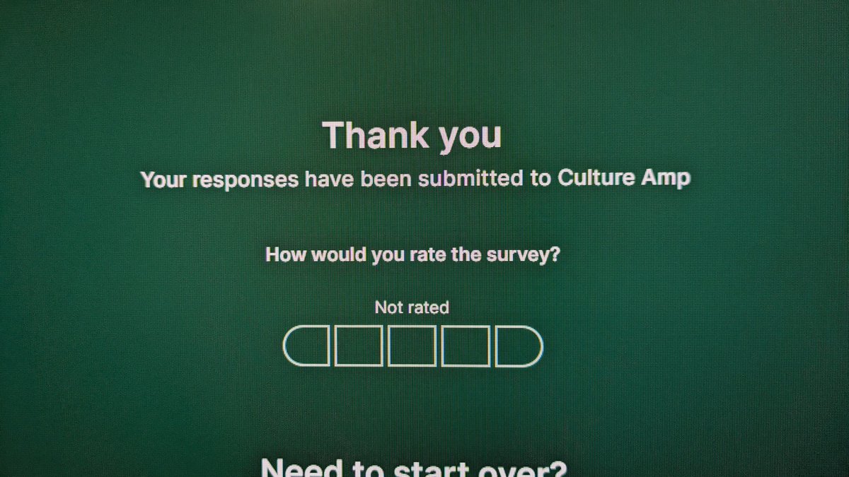 StrahlParx's tweet photo. The survey I took for company feedback is asking for feedback.

Can we just...stop? Can the world go 5 minutes without sucking information out of me? https://t.co/scx4CMjsiC