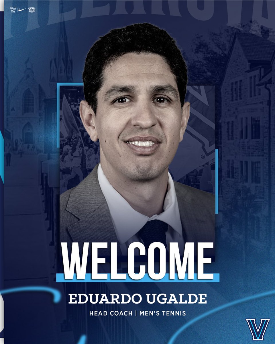 NovaAthletics's tweet photo. Welcome to Nova Nation, Coach Ugalde ✌️

Eduardo Ugalde has officially been named Head @NovaMensTennis Coach! 

Release: https://t.co/aEDl7BGUSy 

#GoNova https://t.co/SXDJWkccOY