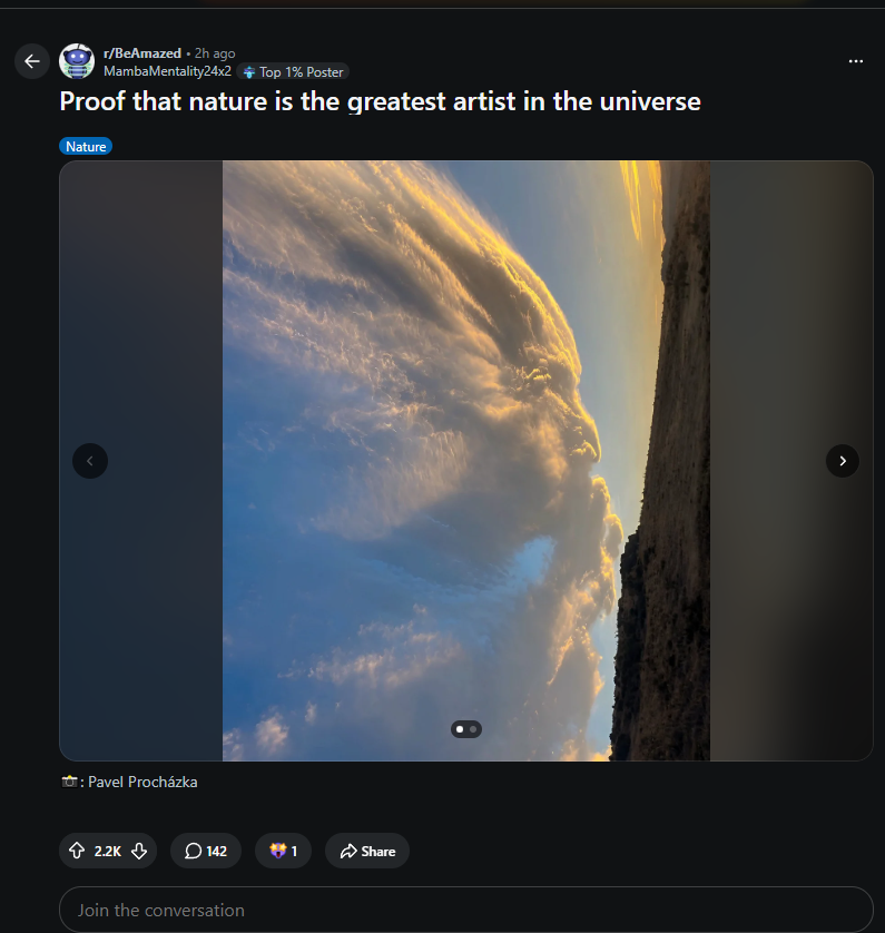 haveadollarser's tweet photo. Remember Shh Dog that went to over 700k+?  WE JUST GOT A NEW FORM OF IT 

 So this picture of a cloud, doing the same exact "shh" is starting to go viral on Reddit and TONS of people are memeing it in the comments  https://t.co/bptHYBLZQA

2.5K LIKES IN LEGIT JSUT OVER 2 HOURS https://t.co/LauxVme3FN