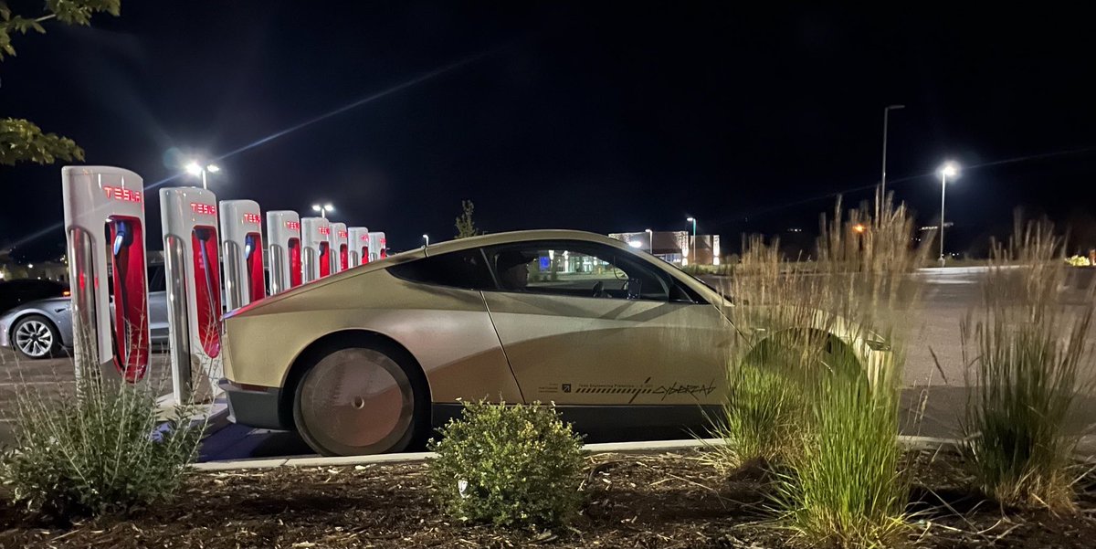 TenaciousTek's tweet photo. Cybercabs have been spotted all over the country!

- Austin
- Houston
- Dallas
- Tampa
- Miami
- Los Angeles 
- San Francisco 
- Colorado Springs
- Bloomington 
- Las Vegas 
- Atlanta 
- Jacksonville 
- Washington DC
- Chicago
- And more

This is before mass production has even started

Tesla will soon operate the largest autonomous ride hailing service in the world

No steering wheel, no pedals, no chatty drivers, no tipping, just you and your movie or music or book or work

The future of commuting is almost here!