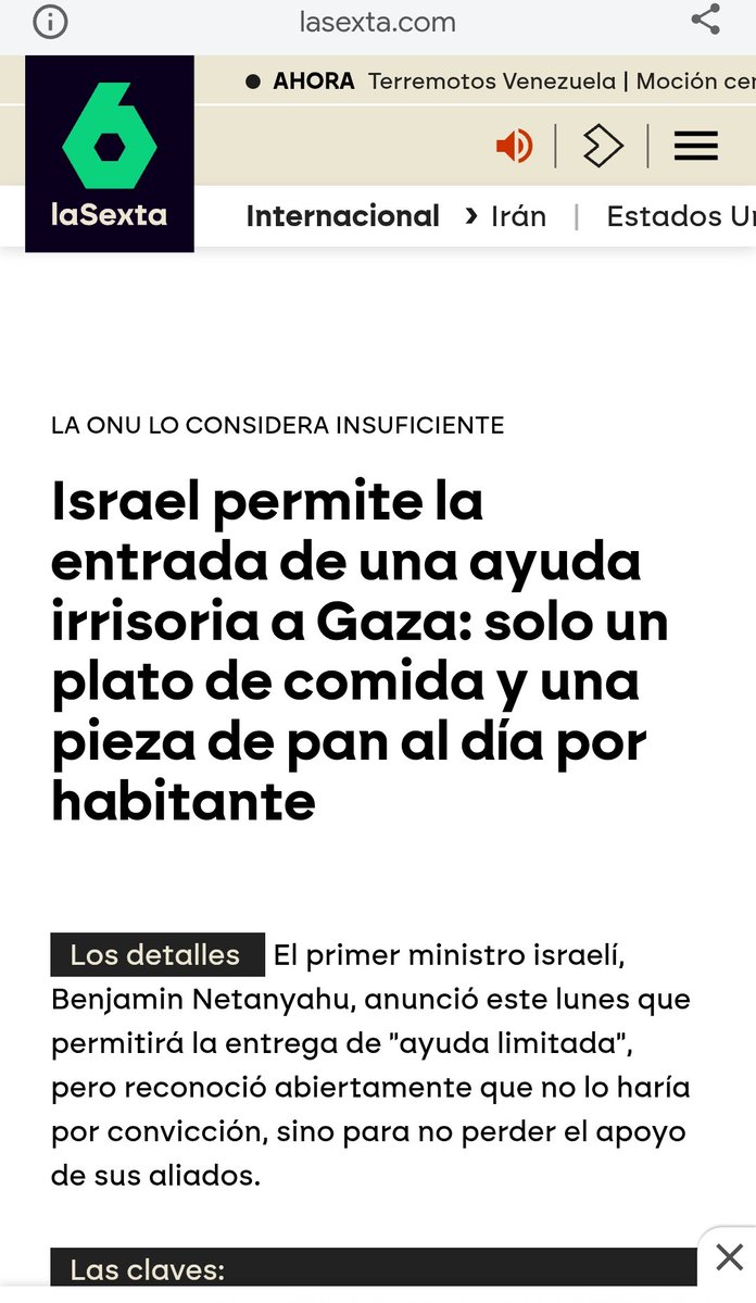 Manuel661864's tweet photo. @goz_artist @_martamaroto_ @gisbert_ruben @almuariza @abc_es @elmundoes @antena3com @noticias_cuatro @sextaNoticias @Palestinahoy01 @marca PROHIBIR O PROLONGAR MEDIANTE TRABAS EL ACCESO DE MEDICACIÓN Y ALIMENTOS DE PRIMERA NECESIDAD A UNA POBLACIÓN YA DEVASTADA POR LAS BOMBAS DEL ESTADO TERRORISTA ISRAELÍ. https://t.co/2kH85hXqow